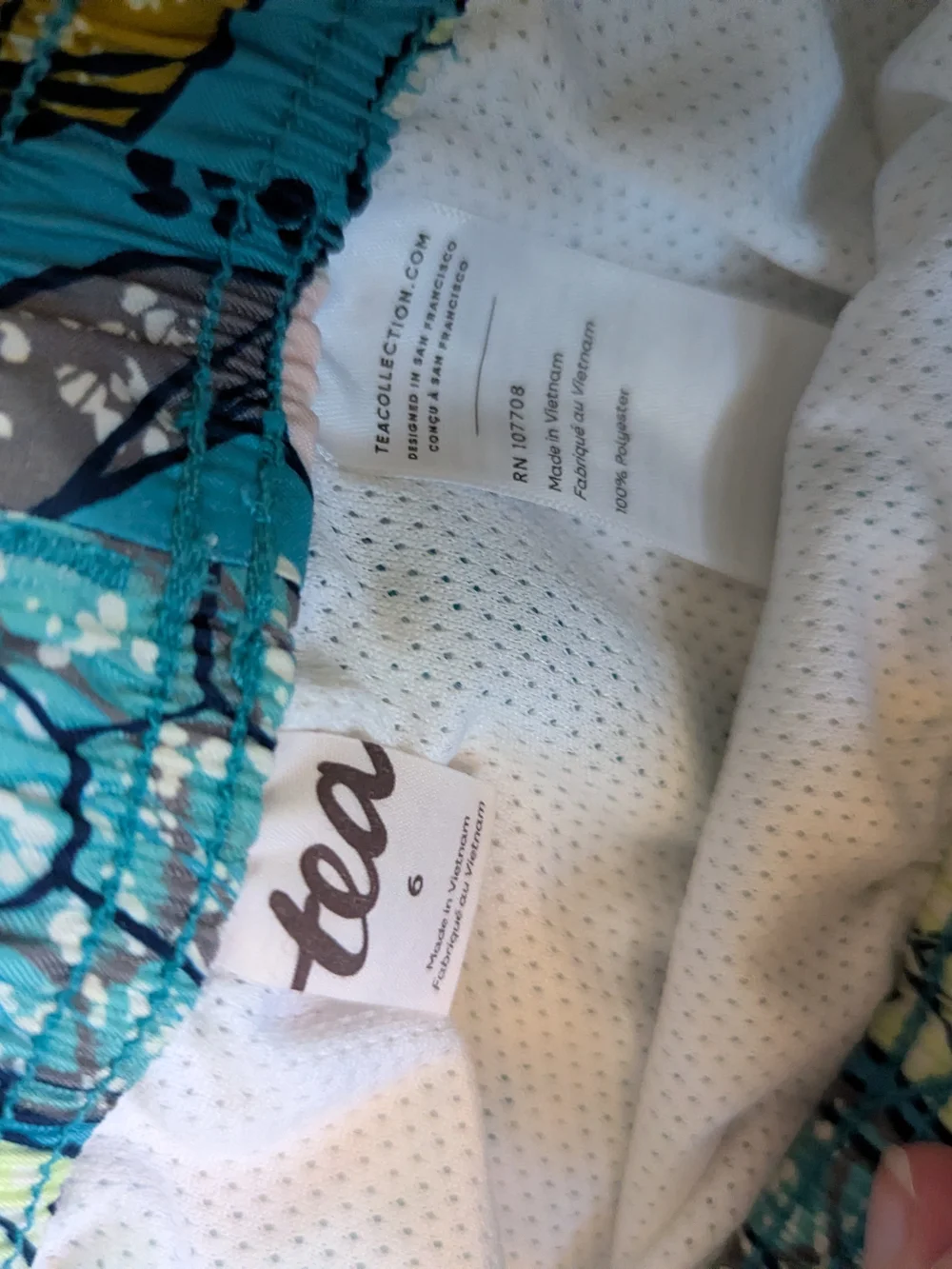 NWT Tea Collection Turtle Floral Swim Trunks Size 6 Kenya 2024